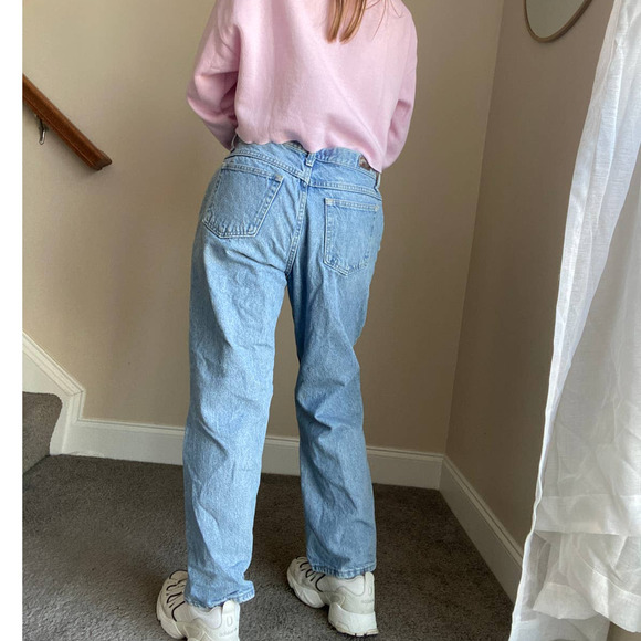 vintage y2k light wash Riders jeans, petite 12 (fits like a 30/31 S) - Picture 5 of 11